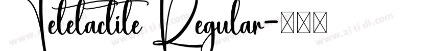 Teletactile Regular字体转换